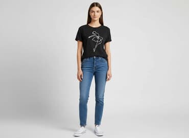 emo ubrania allegro: Sinsay, T-shirt damski, rozmiar XS — 7