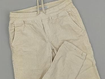 Women: Red button, Material trousers for women, size XS — 1