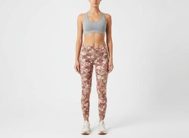 legginsy damskie kwiaty: Legginsy Sportowe damskie, rozmiar S — 6