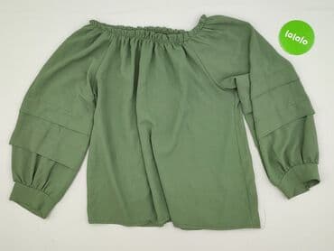 modne bluzki z bufiastymi rękawami: Bluzka damska, rozmiar M — 3