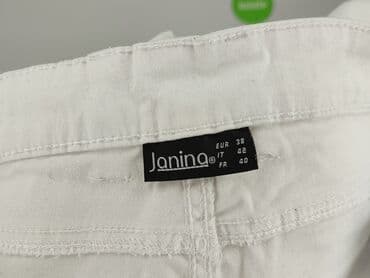 białe jeansy szerokie: Janina, Jeansy damskie, rozmiar M — 4