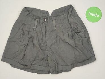 krótkie spodenki z wysokim stanem w paski: Szorty damskie, rozmiar M — 3