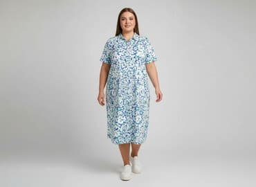 sukienka midi w kwiaty na wesele: Сукня жіноча, розмір 6XL — 1