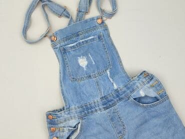 jeansowe ogrodniczki damskie: Ogrodniczki damskie, rozmiar S — 1