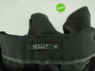 czarne sandały na obcasie allegro: Mohito, Spodnie materiałowe damskie, S — 4