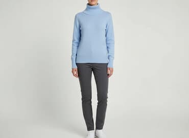 poliamid w swetrze: CAMAIEU, Golf damski, rozmiar S — 6