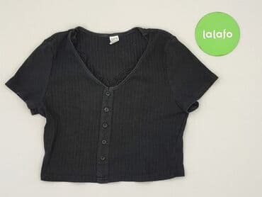 czarne spodnie woskowane: Blouse, Shein, 13 years, 152-158 cm, condition - Good — 2