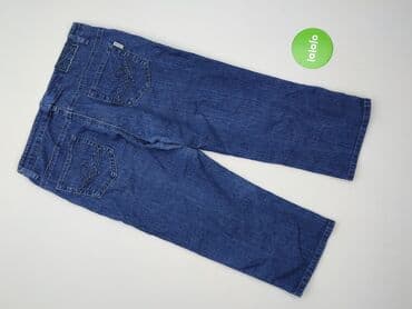 cropped blue jeans: Spodnie 3/4 damskie, rozmiar L — 3