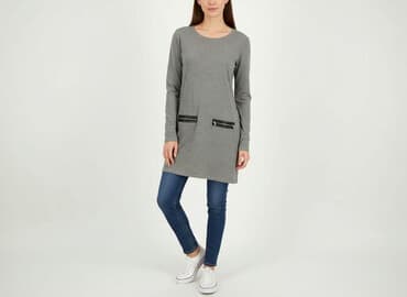 szara bluzka h m: Esmara, Tunika damska, rozmiar S — 6