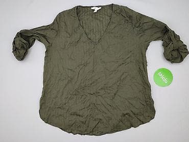 clockhouse basic t shirt: H&M L.O.G.G., Women's blouse, size XL — 3