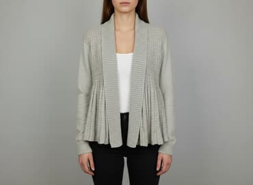 długi sweter sukienki: Cardigan, Kardigan damski, rozmiar S — 5