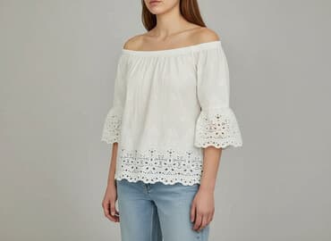 włoskie bluzki koszulowe: Bluzka damska, rozmiar L — 6