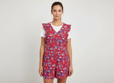 czerwony kombinezon krotki: Sinsay, Kombinezon damski, rozmiar S — 7