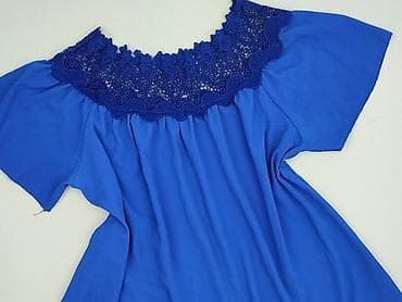 chabrowa bluzki plus size: Viola, Bluzka damska, rozmiar 4XL — 1