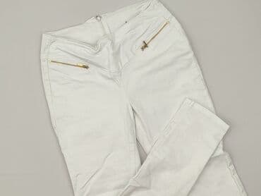 biale szerokie jeansy: BODY FLIRT, Jeansy damskie, rozmiar M — 1