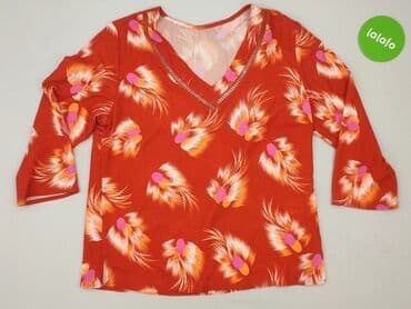 bluzka z piórami przy rękawach: Bluzka damska, rozmiar L — 2