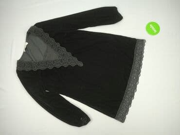 czarne bluzki pod marynarkę: Blue shadow, Bluzka damska, rozmiar M — 4