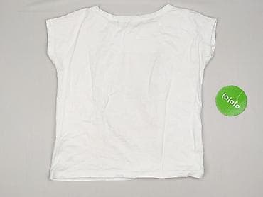 bluzki basic z dekoltem v: T-shirt damski, rozmiar L — 3