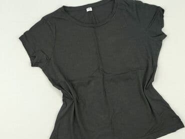 czarne t shirty w serek damskie: T-shirt damski, rozmiar L — 1