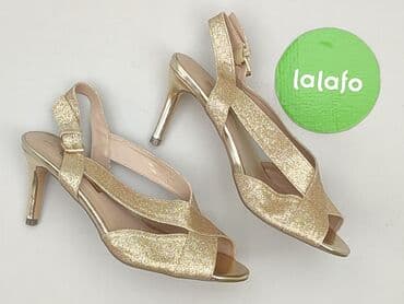 jaki kolor rajstop do złotej sukienki: Sandały damskie, 39 — 2