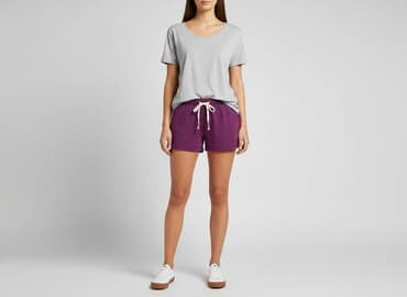 fioletowe szorty damskie: Esmara, Szorty damskie, rozmiar S — 7