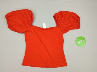 bluzka z bufiastymi rekawami: H&M, Top damski, rozmiar S — 2