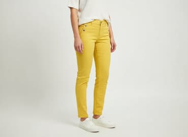 deichmann srebrne buty: Spodnie materiałowe damskie, rozmiar S — 7