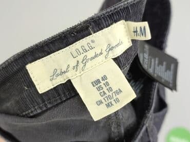 converse buty zimowe: H&M L.O.G.G., Spodnie materiałowe damskie, rozmiar M — 4