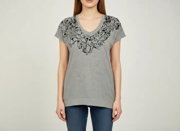 markowe t shirty damskie wyprzedaż zalando: T-shirt damski, rozmiar XS — 6