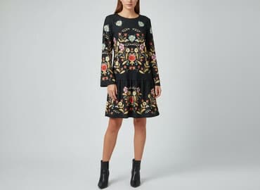 buty z kwiatami 3d: Sukienka damska, rozmiar S — 5