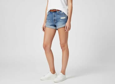 krótkie spodenki jeansowe hm: H&M Divided, Szorty damskie, rozmiar M — 7