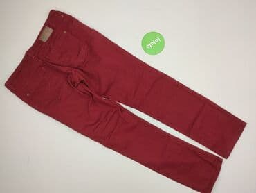 bordowe dżinsy: Tailored, Jeansy damskie, rozmiar M — 3