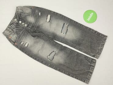 zara spodnie paperbag: Spodnie jeansowe, Zara, 7 lat, 122, stan - Idealny — 2
