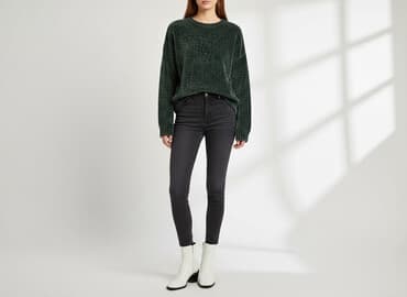 kapcie grincha: Sinsay, Sweter damski, rozmiar S — 6