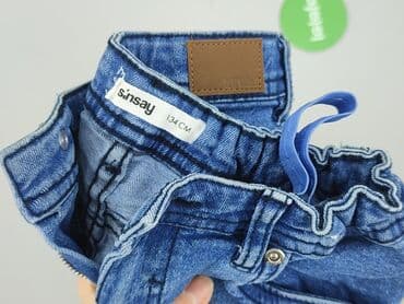 tank top allegro: Spodnie jeansowe, Sinsay, 9 lat, 128/134, stan - Idealny — 4