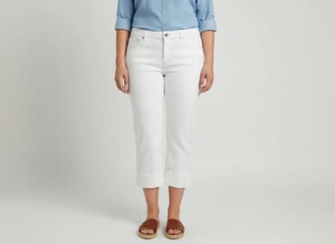 biale szerokie jeansy: Jeansy damskie, rozmiar 2XL — 6