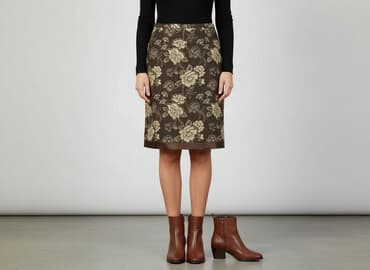 spódnice w róże: Spódnica damska, rozmiar S — 1