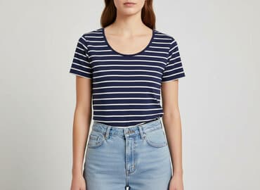 tommy hilfiger t shirty damskie w paski: T-shirt damski, rozmiar S — 1