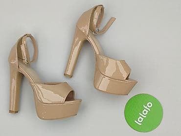 biale sandaly na platformie: Sandały damskie, rozmiar 36 — 2