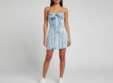 sukienka z gorsetem: PrettyLittleThing, Sukienka damska, rozmiar S — 9