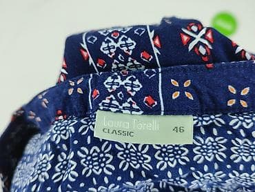 niebieska bluza h: Laura Torelli, Bluzka damska, rozmiar 3XL — 4