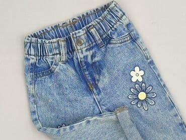 shein hello kitty jeans: Spodnie jeansowe, So cute, 6-9 miesięcy, stan - Bardzo dobry — 1