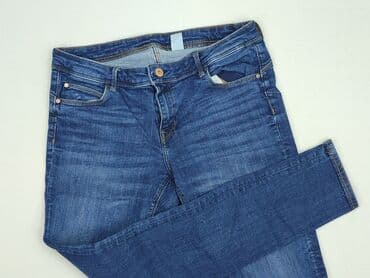 bordowe spodnie woskowane: DENIM JEANS, Jeansy dla mężczyzn, L — 1