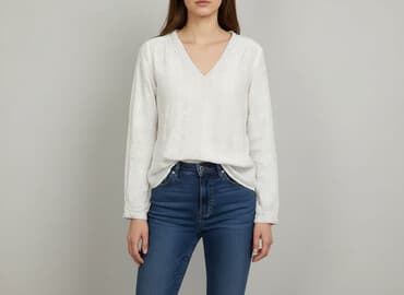 bluzki bawełniane duże rozmiary: H&M, Bluzka damska, rozmiar L — 1