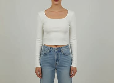 biala bluzka z dlugim rekawem: Bluzka damska, rozmiar S — 5