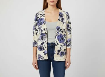 fioletowy sweter reserved: Kardigan damski, L — 6