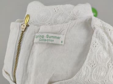 sukienka biała z czarnymi wstawkami: Sukienka damska, rozmiar M — 4