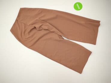 brązowe szerokie spodnie bershka: Spodnie damskie, rozmiar S — 3