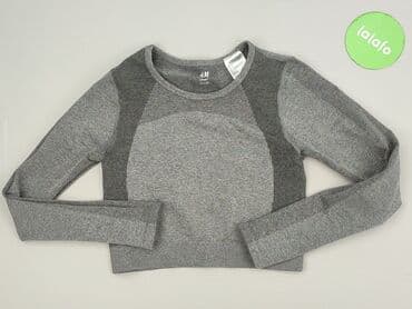 bluzki grafitowa: H&M Sport, Top damski, S — 2