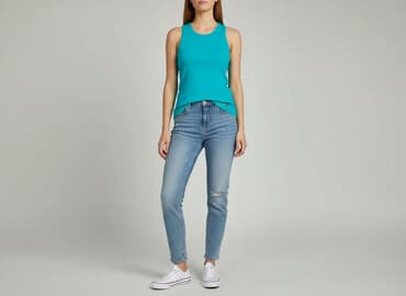 koszulki na ramiączkach damskie: T-shirt damski, rozmiar L — 1